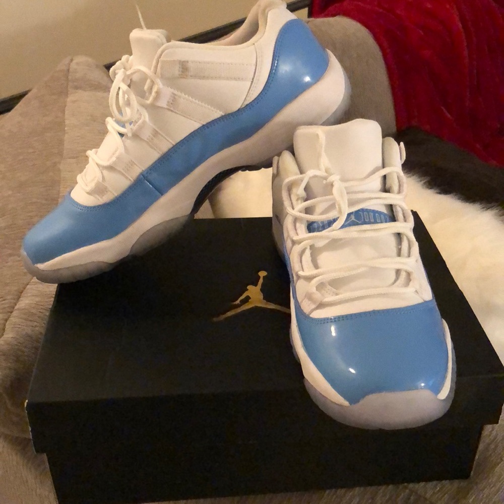Carolina Blue Air Jordan- 11 Retro Low Tops